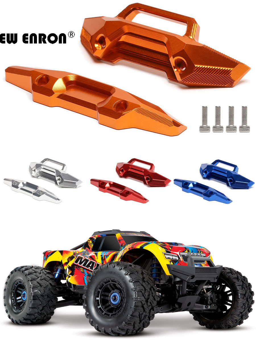 CNC金属前后保险框#8935#8936升级适用1/10 TRAXXAS MAXX 小X玩具