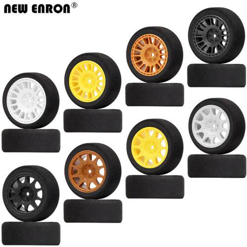 70*27mm 海绵轮胎轮毂 平跑 竞速 1/10 防滑静音 樱花田宫 FW06