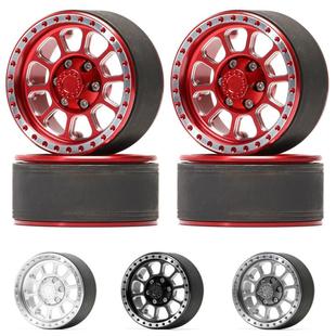 1.9寸加重锁胎 铝合金轮毂1/10 SCX10 二代 三代 TRX4 TRX6 CC01