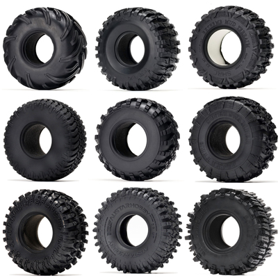 RC 1/10 仿真攀爬车胎皮 2.2寸120-142mm SCX10 Wraith YETI TRX4