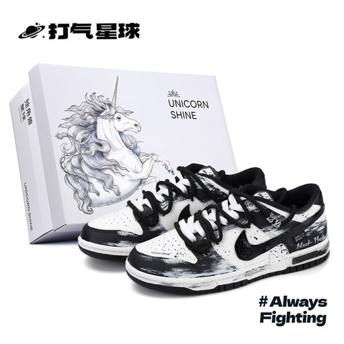 定制球鞋NikeDunk死神曼巴板鞋