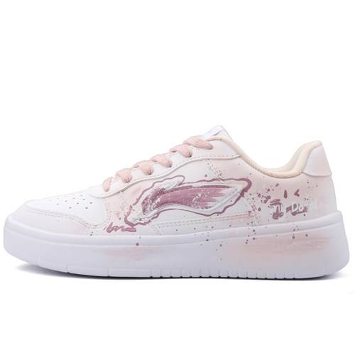 【定制球鞋】李宁白桃色调板鞋