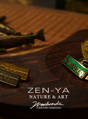 CASKET日本卡斯特 溪流路亚徽章 胸章 别针 领章鳟鱼飞蝇黄毛路亚