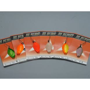 日本进口VALKEIN BURST1.8克鳟鱼微物黑坑溪流微物口路亚亮片