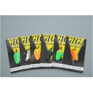 日本VALKEIN BURST2克鳟鱼溪流单钩无倒刺路亚马口金属亮片 GIGA