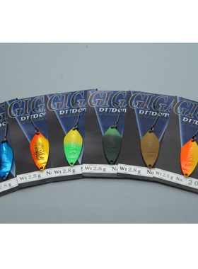 日本VALKEIN GIGA BURST鳟鱼微物路亚亮片2.8克溪流马口翘嘴 单钩