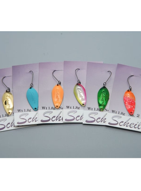 日本VALKEIN 微物溪流鳟鱼马口亮片SCHEILA1.8克单钩路亚饵管理场