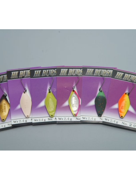 日本VALKEIN HI BURST 2.4克路亚亮片微物饵 溪流马口鳟鱼红眼饵