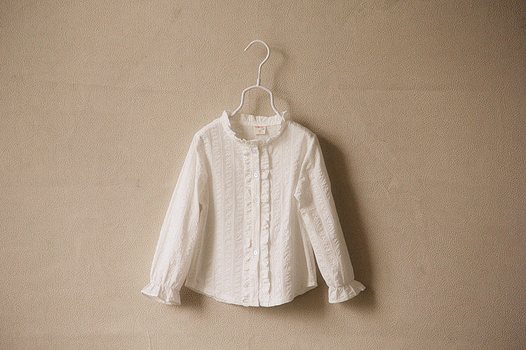 Chemise fille à manche longue - Ref 2087178 Image 3