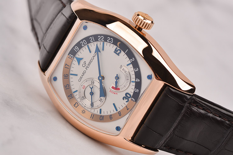 已售出【97新】芝柏玫瑰金昼夜及动储显示自动男表27610-52-151-BACA