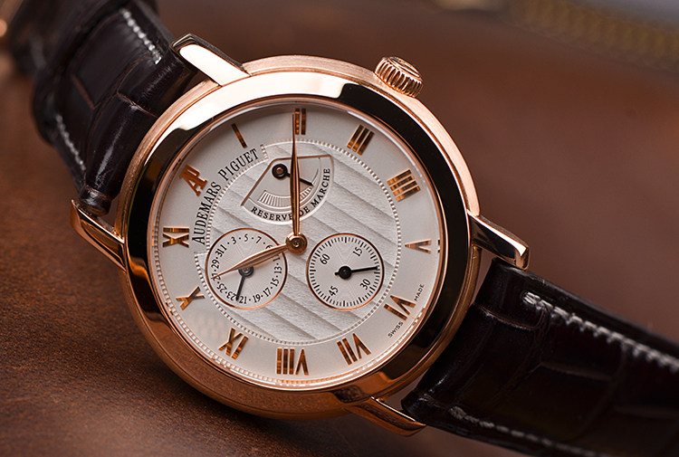 已售出【98新】爱彼玫瑰金动显日历手上链男表25955OR/O/0002CR/01