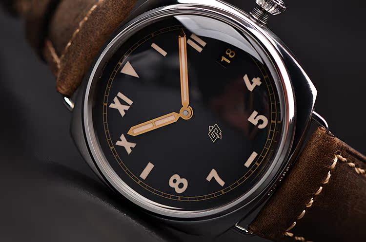 已售出【98新】沛纳海加州面三天链47MM手上链皮带男表PAM00424有盒