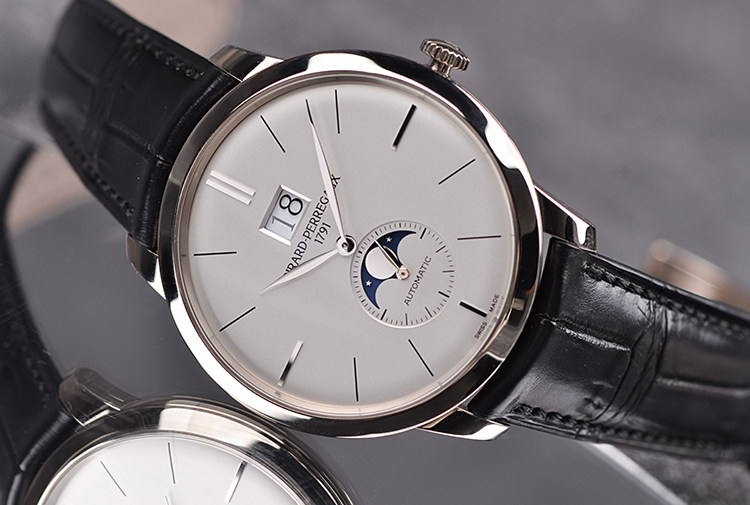 已售出【98新】芝柏1966系列白金大日历月相自动男表49556-53-132-BB6C