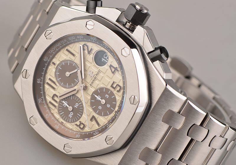 已售出【98新】爱彼皇家橡树离岸计时日历男表26470ST.OO.A801CR.01全套