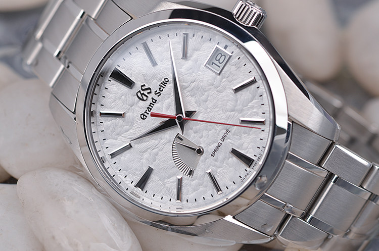 已售出【99新】精工GS限量严岛之雪日本三景浮世绘动显日历男表SBGA431G