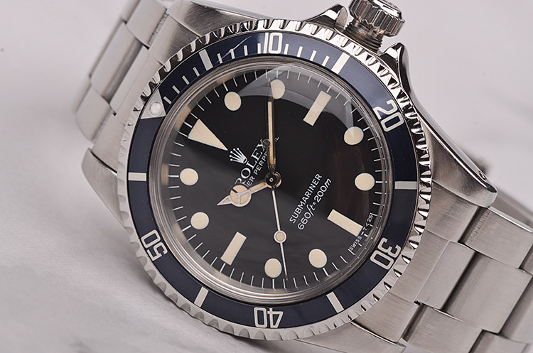 已售出【中古嘉品】劳力士潜航者型无历黑水鬼5513全对期 76字头