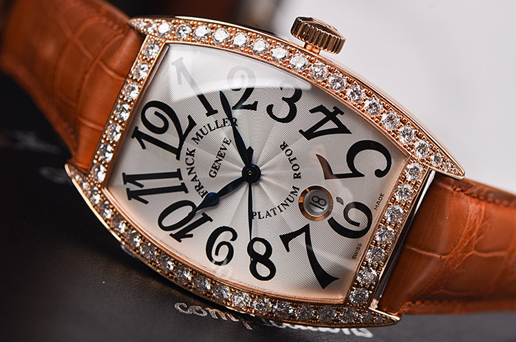 已售出【98新】法兰克穆勒酒桶型玫瑰金原镶钻男表8880 SC DT DP全套