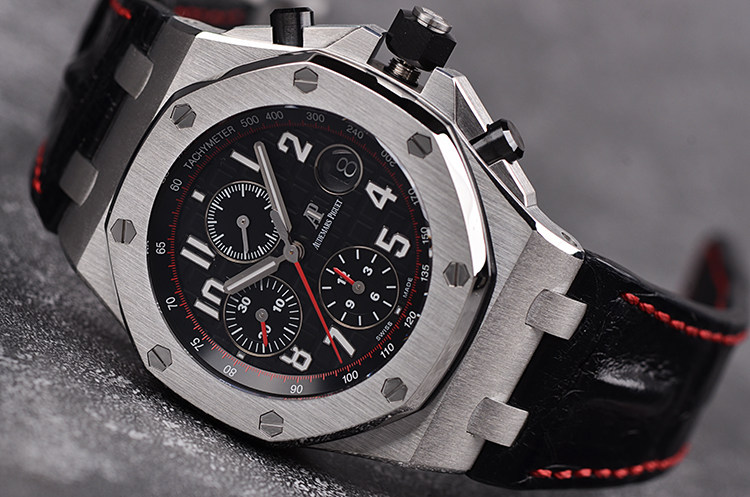 已售出【98新】爱彼皇家橡树离岸型黑面计时男表26470ST.OO.A101CR.01