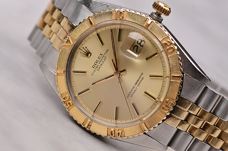 【中古靓品】劳力士古董日志爬山虎1625金钢自动机械铢带男表