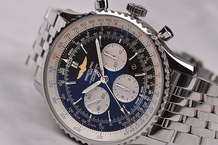 已售出【98新】百年灵航空计时1限量版计时日历自动男表AB01291A/BD09