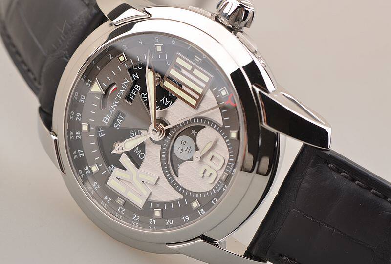 已售出【97新】宝珀进化系列全历月相自动机械八日链男表8866-1134-53B