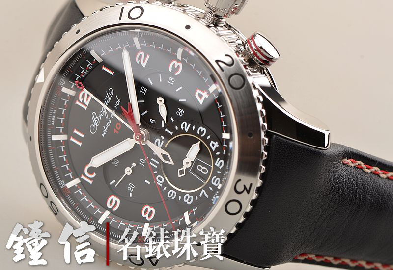 已售出【98新】宝玑飞行员最新款自动机械计时10赫兹男表3880ST/H2/3XV
