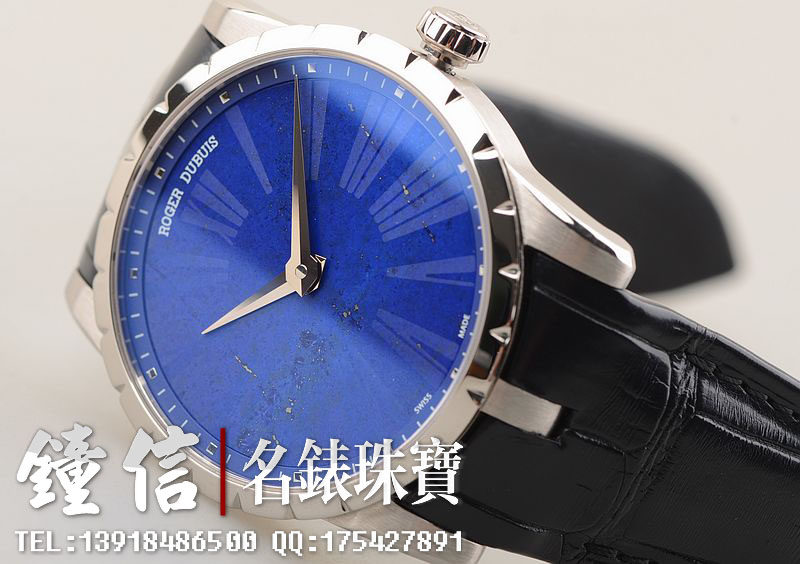 已售出【98新】罗杰杜彼EXCALIBUR白金青金石盘自动机械男表RDDBEX0349