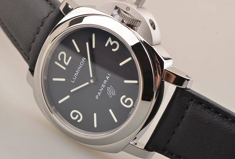 已售出【97新】沛纳海经典热门款两针手上链皮带男表PAM00000盒证齐