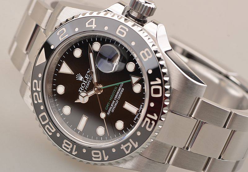 已售出【98新】劳力士GMT Master II黑陶瓷圈自动男表116710LN保卡发票