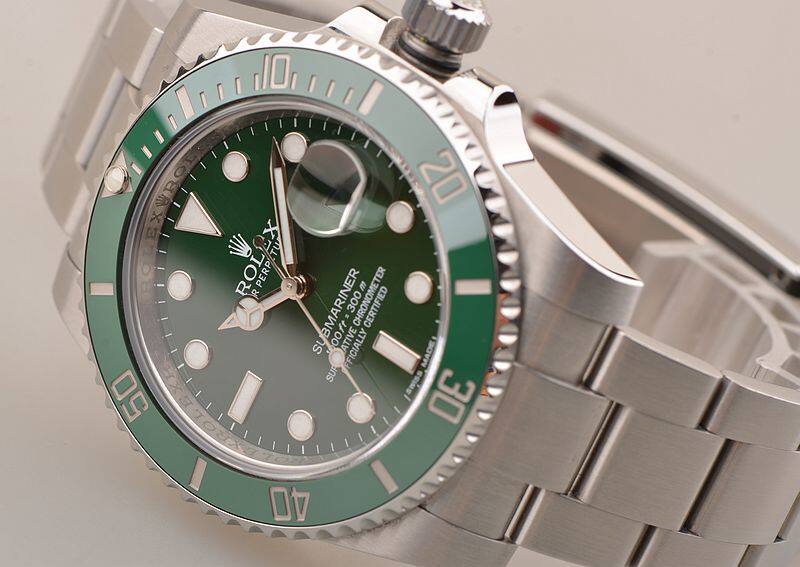 已售出【97新】劳力士潜航者绿水鬼116610LV自动机械钢带男表盒证齐