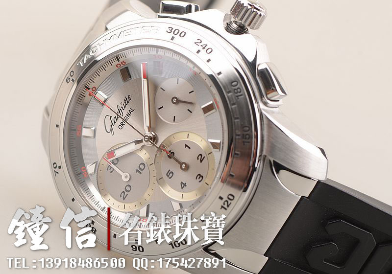 已售出【97新】格拉苏蒂Sport Evolution自动计时男表39-31-44-04-04