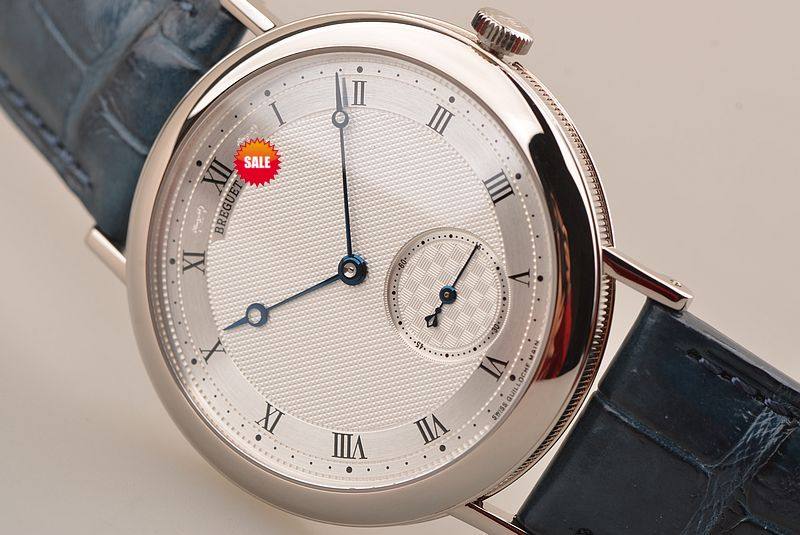 已售出【97新】宝玑经典系列白金小三针自动机械皮带男表5140BB/12/9W6