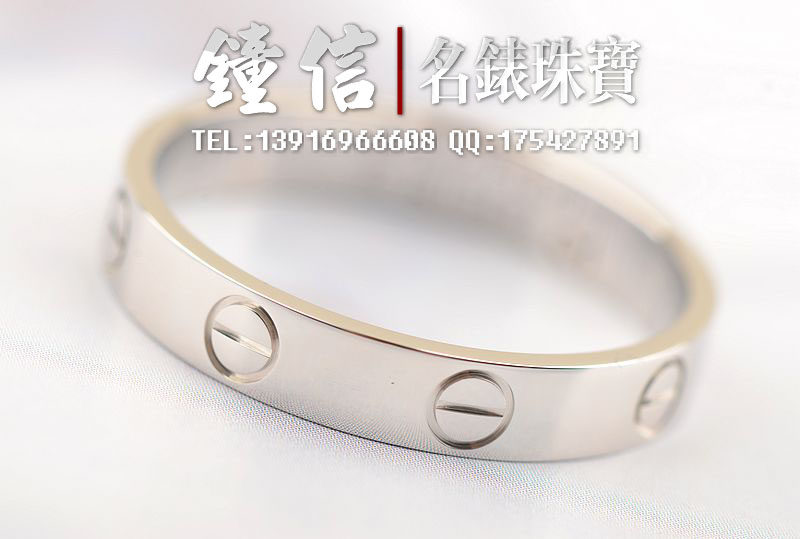 已售出【98新】卡地亚LOVE系列PT950铂金戒指 57号