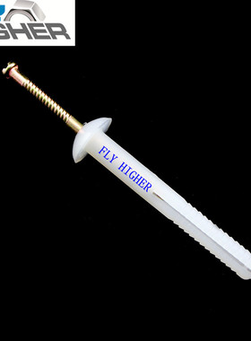 FLY HIGHER 蘑菇头尼龙塑料膨胀管/锤击型膨胀螺丝/ 打入式膨胀管