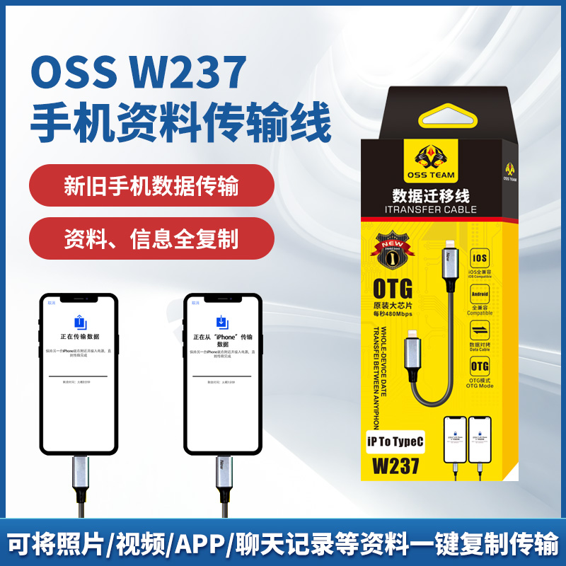 苹果手机数据高速传输线 导资料线 iP TO Micro  iP TO iP  iP TO Type数据迁移线OTG 3C数码配件 手机数据线 原图主图