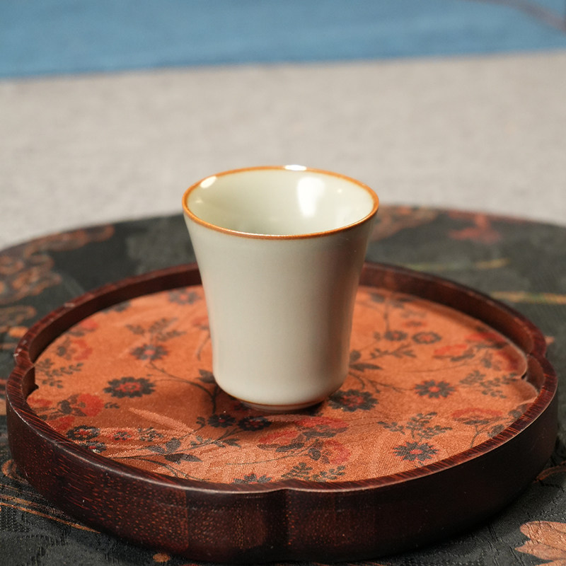 铁胎天青汝窑陶瓷茶具茶杯单杯品茗杯闻香杯,餐饮具,茶杯,淘宝优惠券,粉丝福利购,淘宝优惠卷