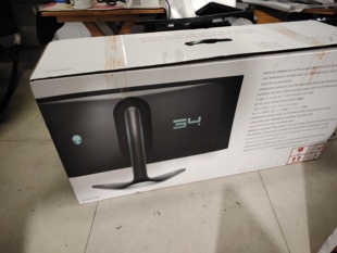OLED準(zhǔn)4K帶魚屏 AW3423DWF外星人34英寸曲面顯示器QD 電競屏