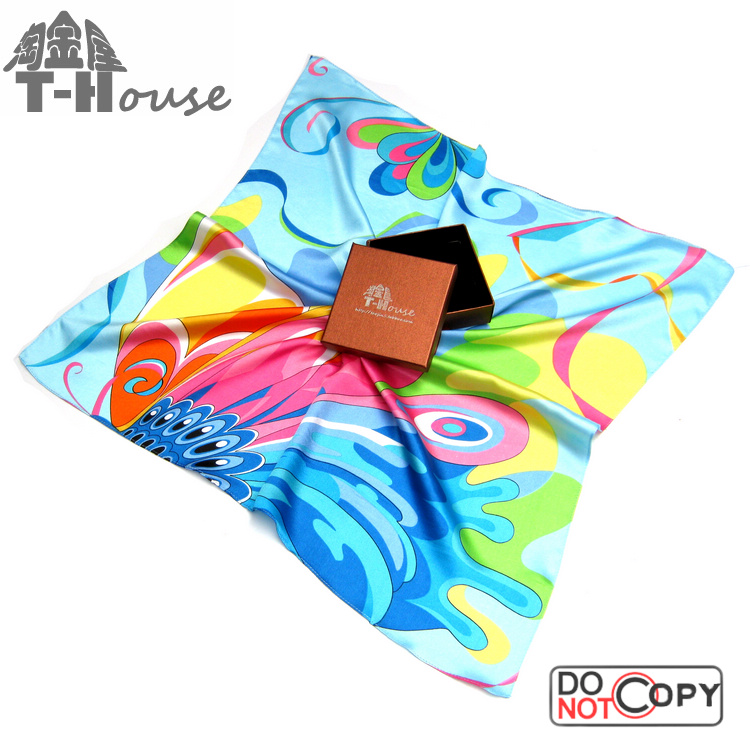 花卉男士丝巾\围巾\领巾\小方巾NS6663 精致礼盒