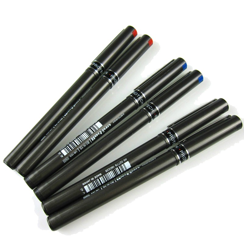 日本原装UNI-ball三菱UB-155签字笔 05MM签名水笔 耐水性走珠笔