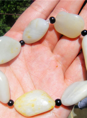 籽料原石手链新疆和田玉