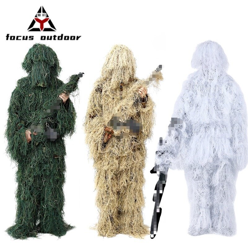 亚马逊多场景隐形观鸟衣服户外伪装吉利服野战训练毛丝隐形服成人
