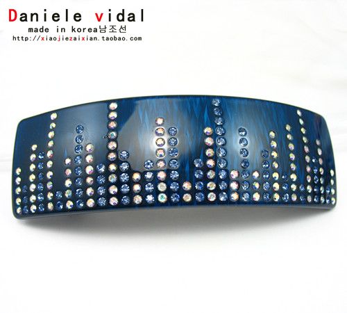 Daniele vidal韩国发饰正品 一字夹 发夹 顶夹 简约4色选超值