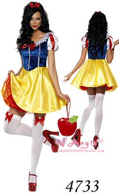 万圣节迪士尼cosplay白雪公主裙