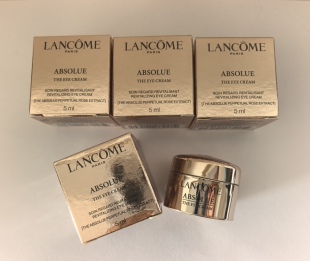 美版兰蔻菁纯臻颜焕亮眼霜5ml*4瓶 20ml滋润淡细纹提拉淡黑眼圈