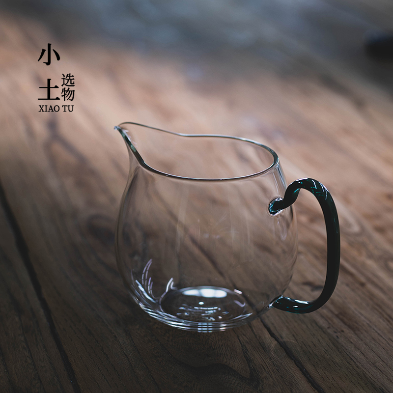 小土选物 鹰嘴公道杯 断水干净 高档玻璃公杯耐热透明分茶器茶具