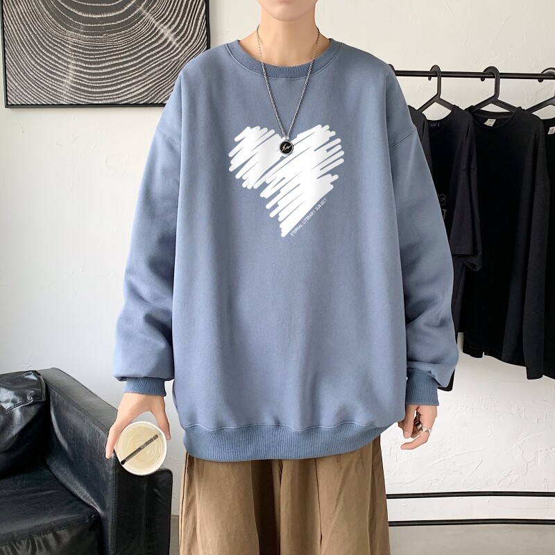 Y2610P38秋季男士bf宽松卫衣港风卫衣新款圆领韩版潮流衣服,男装卫衣,星座510A-1