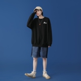 Y2822P38中性模特春秋季运动套头潮牌ins潮流休闲上衣圆领卫衣，男装卫衣，星座510A-1