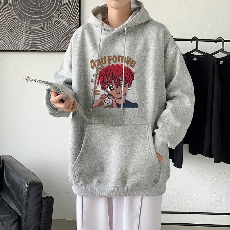 LD5675P38小众高街男潮ins春秋季男生衣服美式重磅卫衣男oversize,男装卫衣,星座510A-1