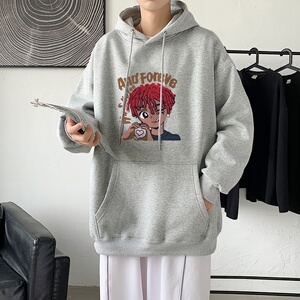 LD5675P38小众高街男潮ins春秋季男生衣服美式重磅卫衣男oversize图片