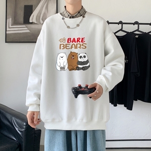 Y2833P38秋卫衣2022秋新款港风ins圆领套头印花卫衣外套学生男女图片
